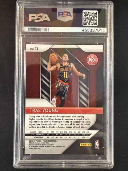 #78 Trae Young 2018-19 Panini Prizm RC Rookie Atlanta Hawks sports