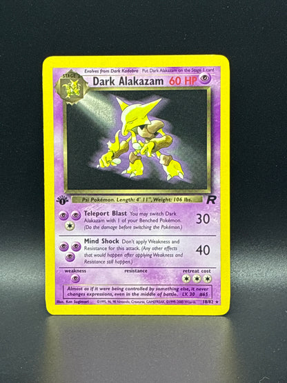 Dark Alakazam (1st Edition) #18/82 - Team Rocket