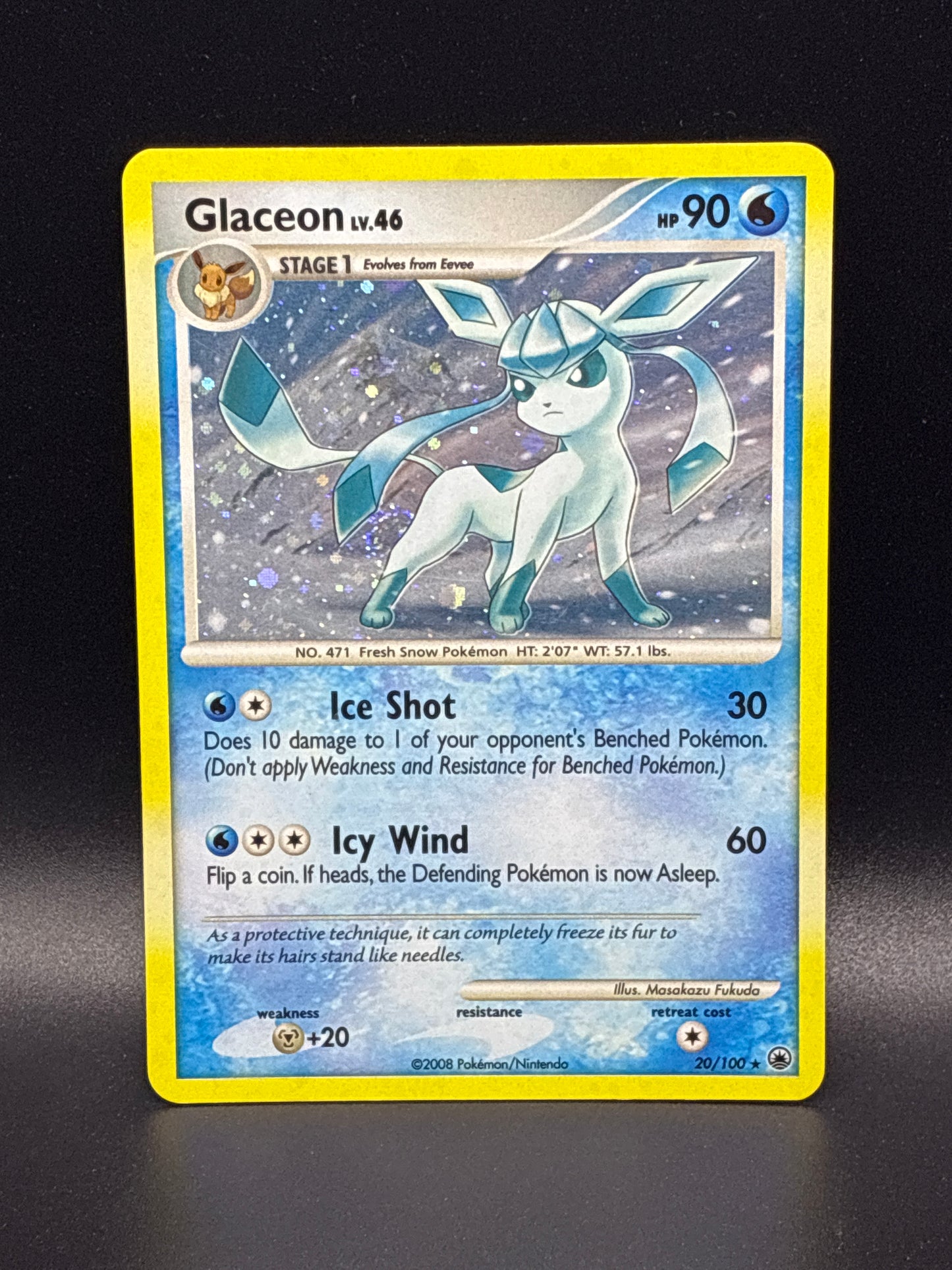 Glaceon LV.46 #20/100 (DP Majestic Dawn)