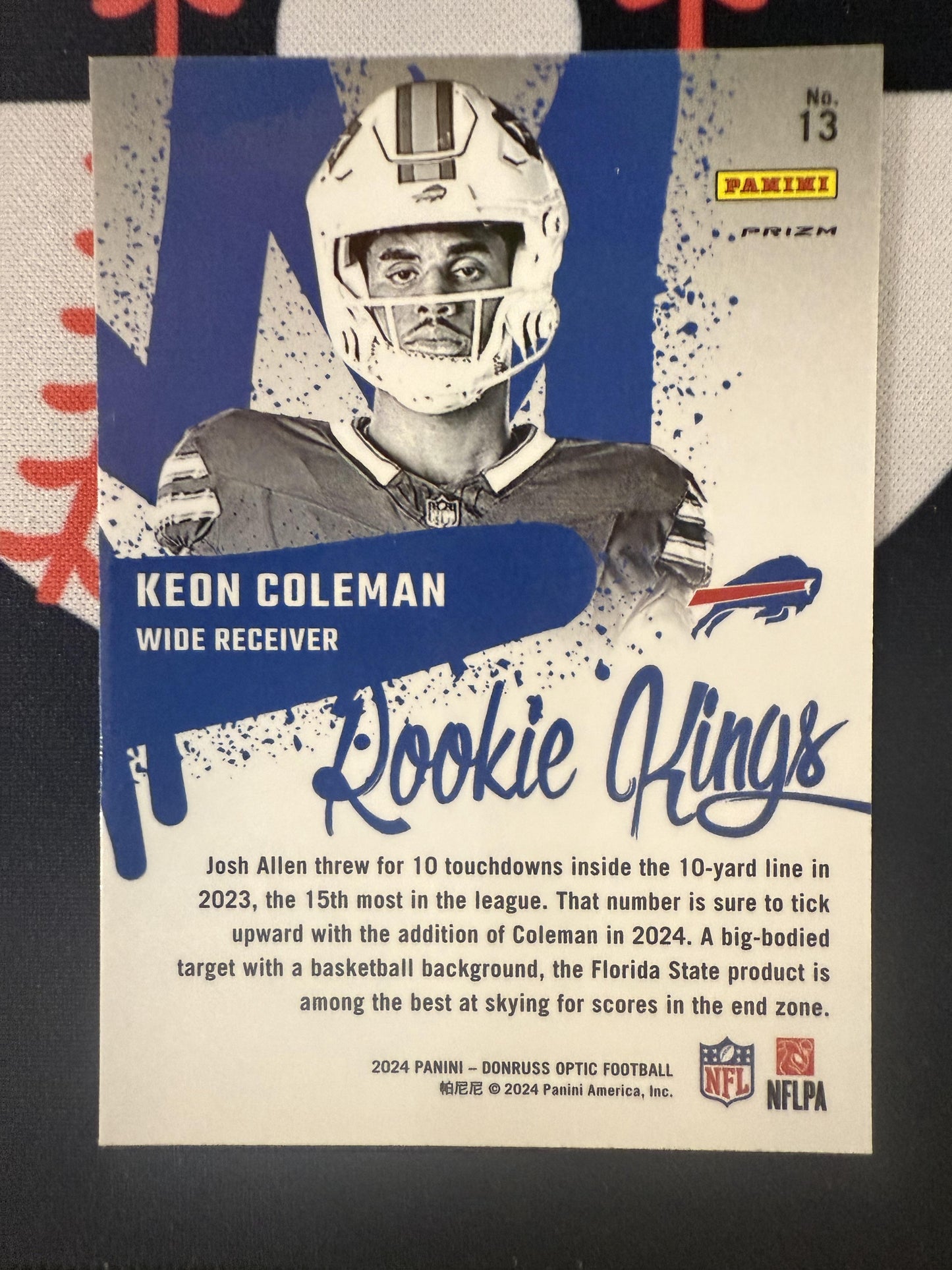 2024 Donruss Optic #13 Keon Coleman Rookie Kings