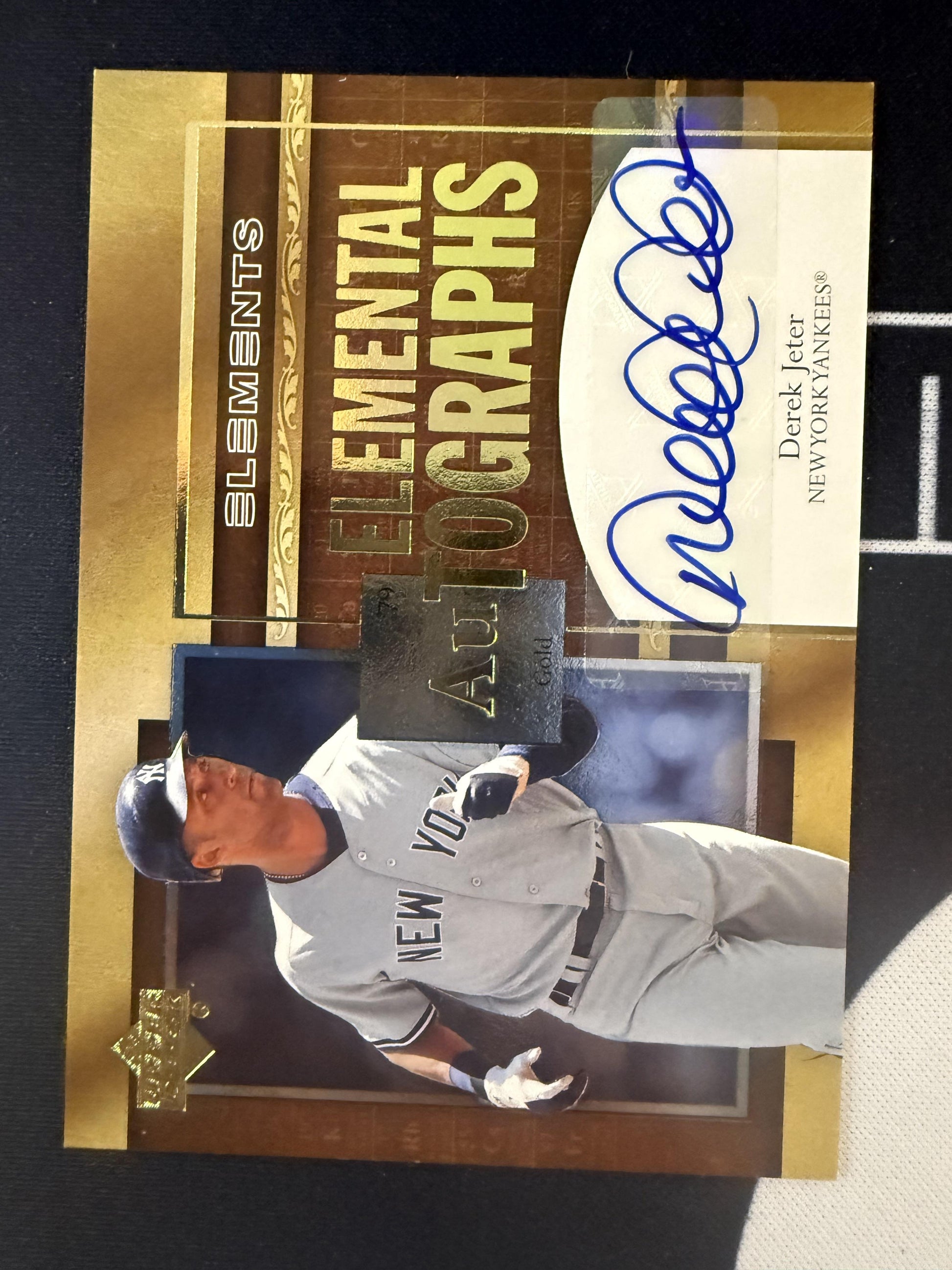 2007 Upper Deck Elements #AU-DJ Derek Jeter Elemental Autographs