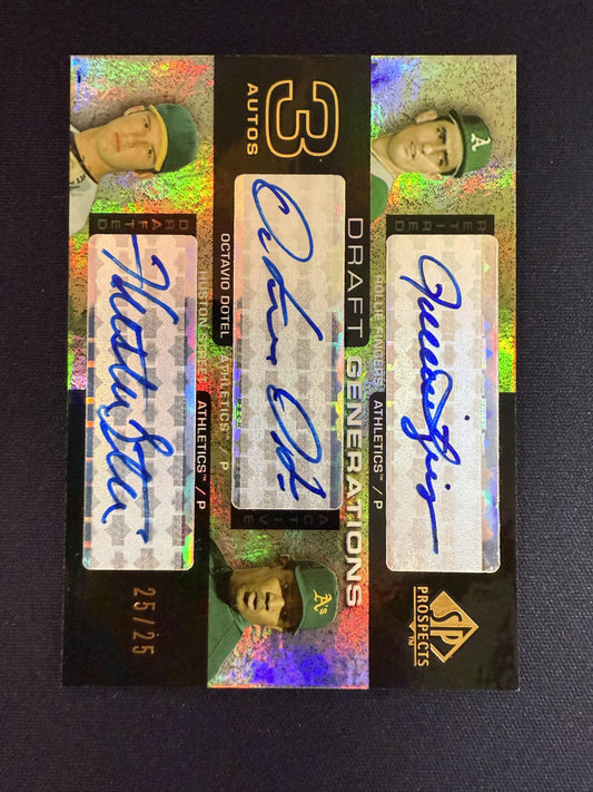 #DG-FDS Fingers/Dotel/Street 2004 SP Prospects /25 Draft Generations Triple Auto