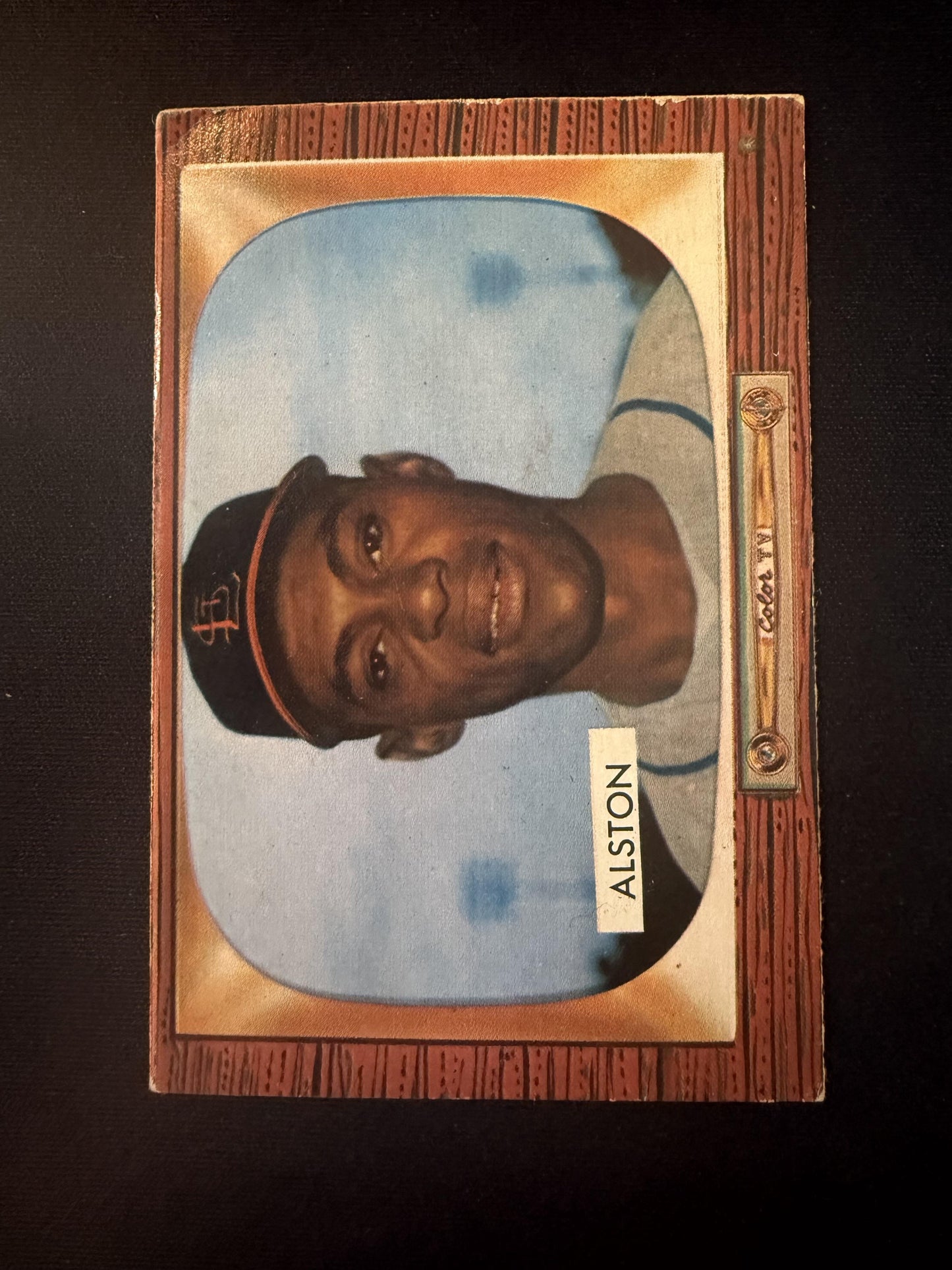 #257 Tom Alston 1955 Bowman RC Rookie St. Louis Cardinals sports