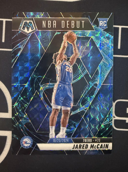 #263 Jared McCain 2024-25 Panini Mosaic Philadelphia 76ers sports Genesis Mosaic