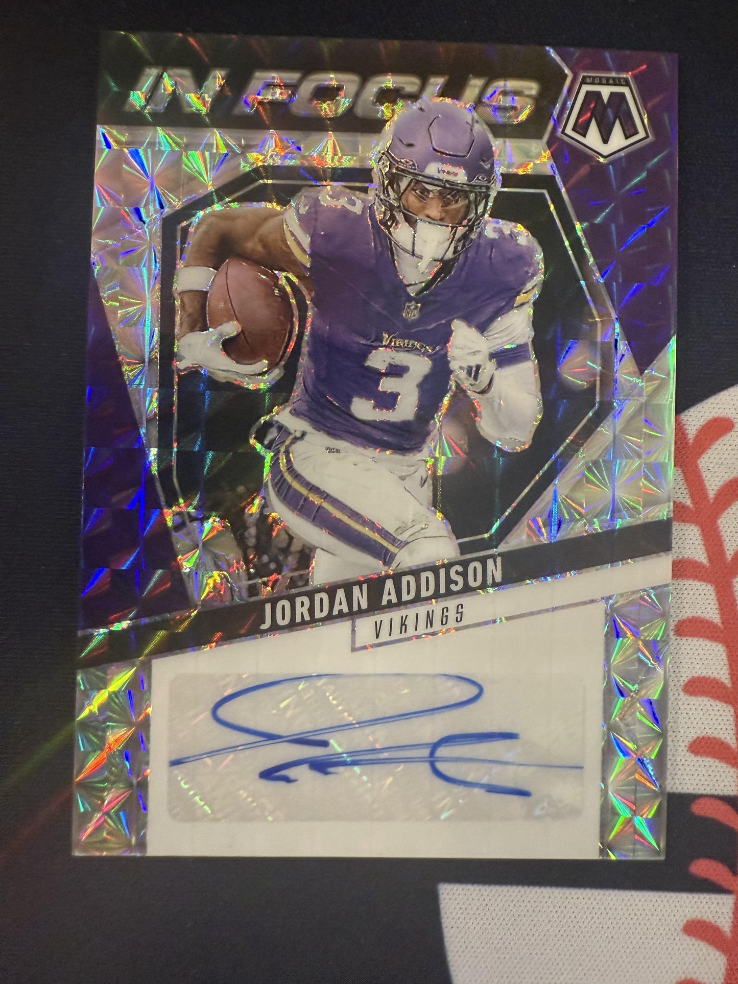 #IFS-JAN JORDAN ADDISON 2025 PANINI MOSAIC IN FOCUS AUTOGRAPH