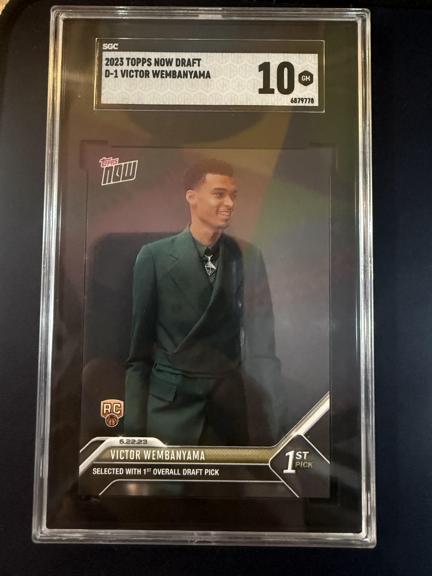 #D1 Victor Wembanyama 2023 Topps Now San Antonio Spurs sports