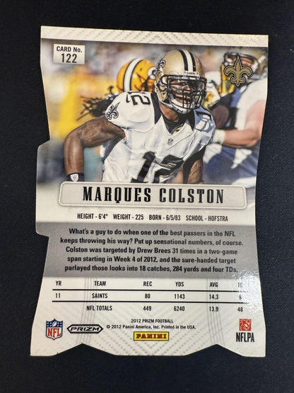 #122 Marques Colston 2012 Panini Prizm New Orleans Saints sports Prizms Red