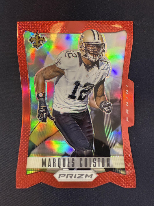 #122 Marques Colston 2012 Panini Prizm New Orleans Saints sports Prizms Red