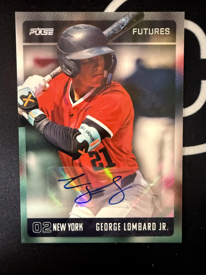 #PBAF-GLJ GEORGE LOMBARD JR. 2025 PULSE MERIDIAN NEW YORK YANKEES AUTOGRAPH /7