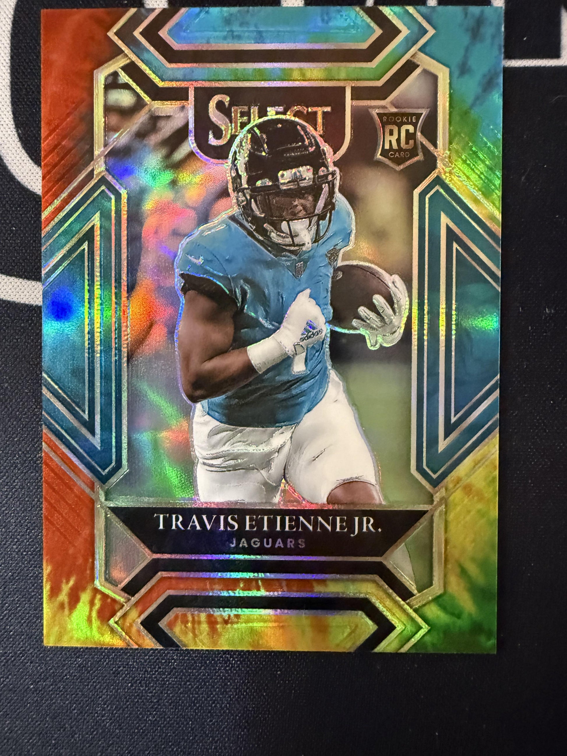 #254 Travis Etienne Jr. 2021 Panini Select SN,RC Rookie #/25 Jaguars Tie-Dye