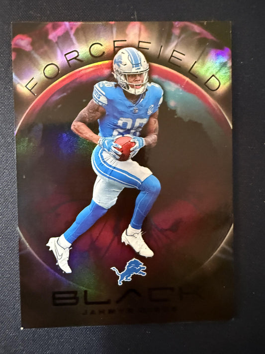 #FOR-7 Jahmyr Gibbs 2023 Panini Black Detroit Lions sports ForceField