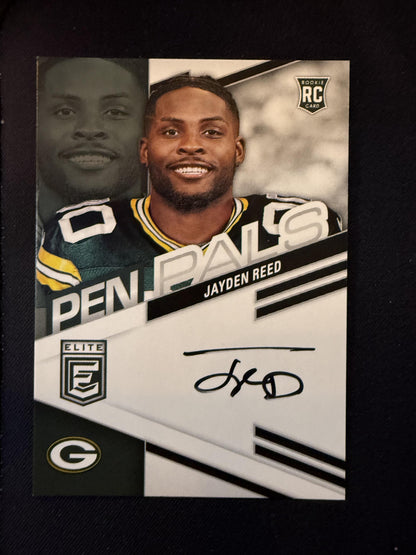 #PPJRE Jayden Reed 2023 Donruss Elite AU Auto Green Bay Packers sports Pen Pals