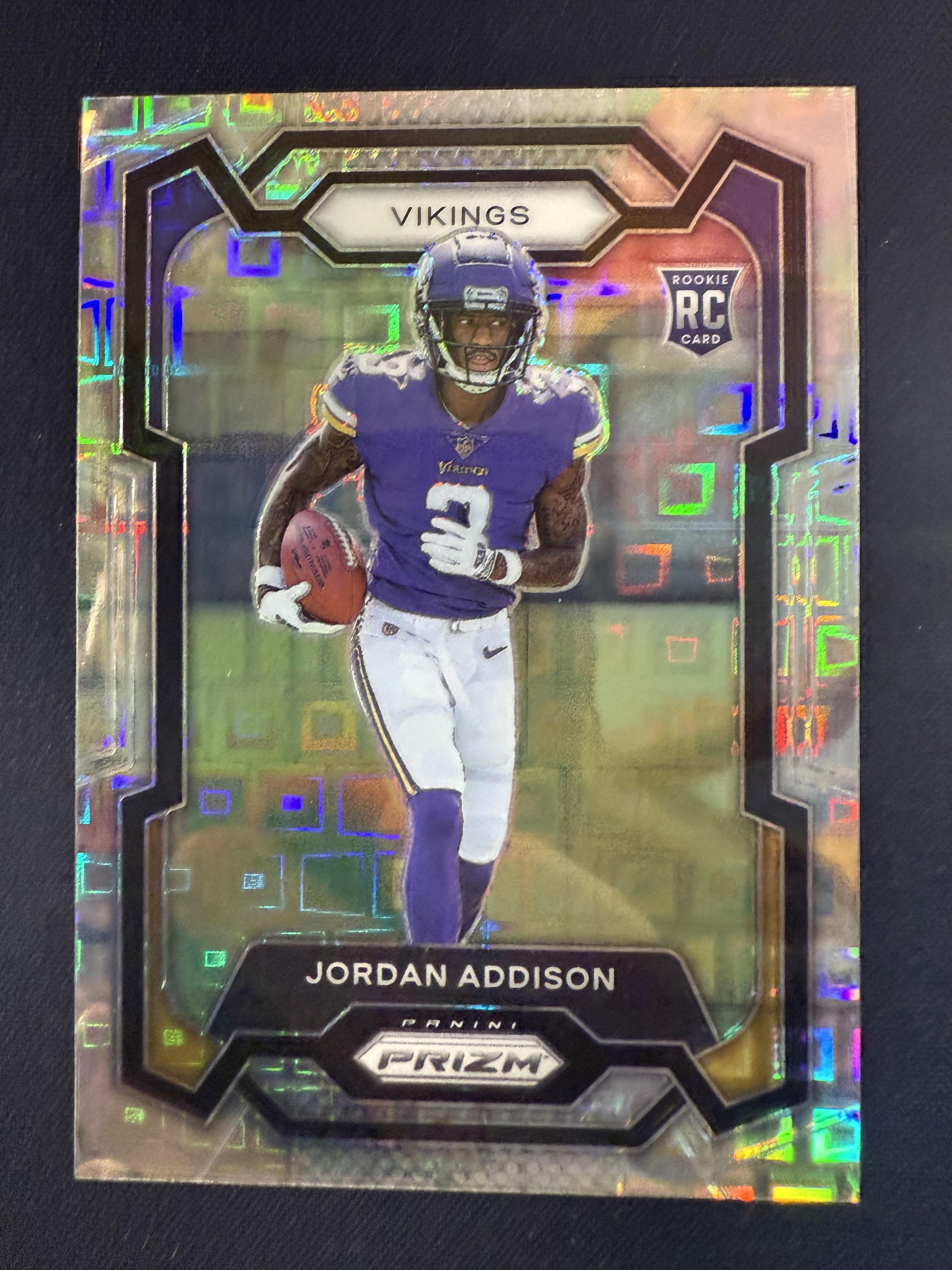 #368 Jordan Addison 2023 Panini Prizm SN #/400 Minnesota Vikings sports Pandora