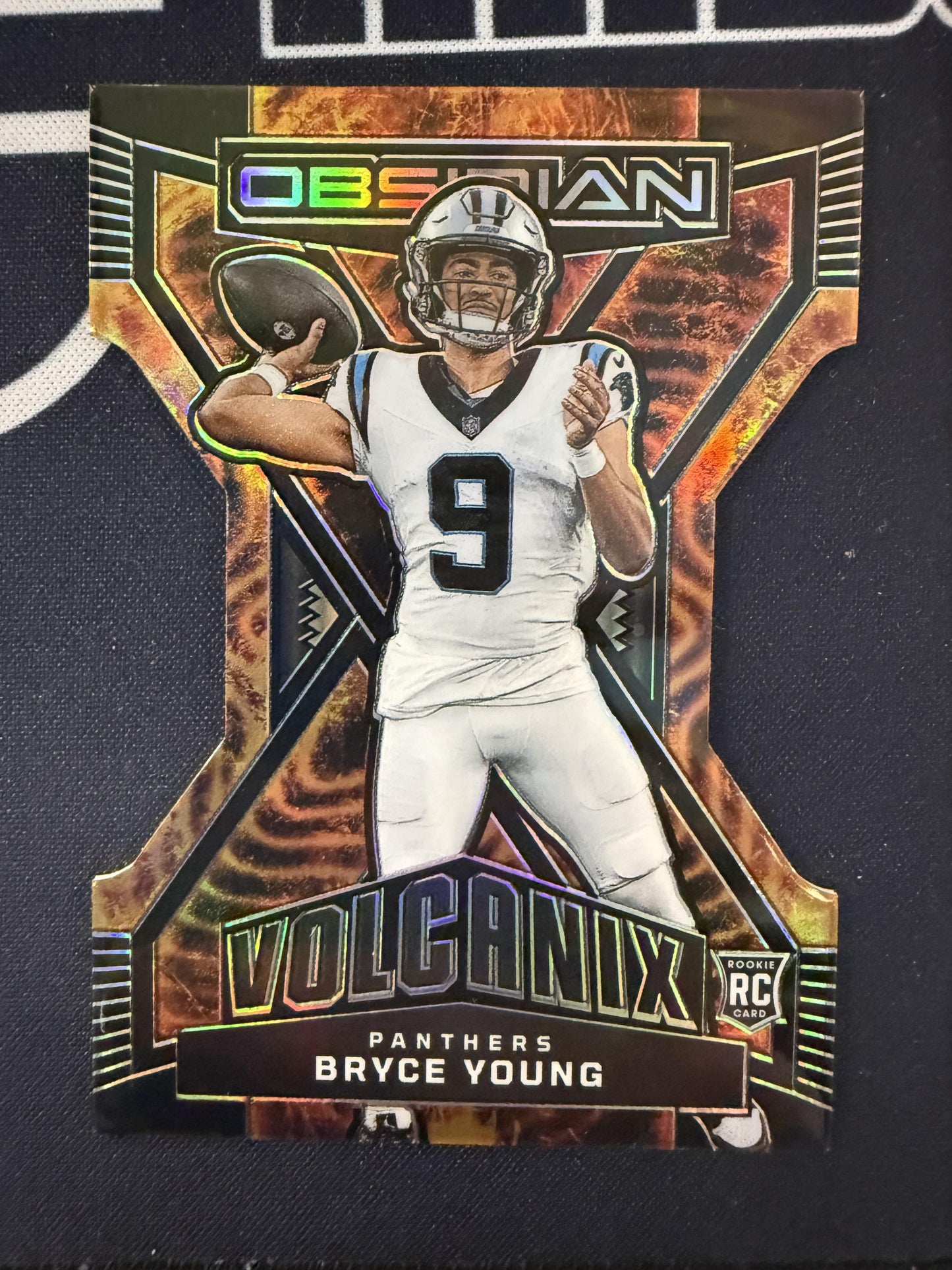 #8 Bryce Young 2023 Panini Obsidian Carolina Panthers sports Volcanix