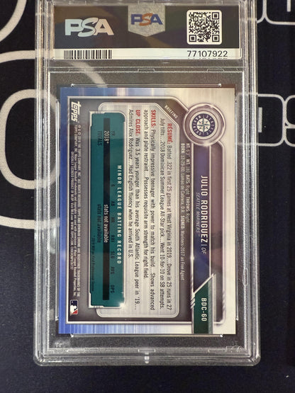#BDC-60 Julio Rodriguez 2019 Bowman Draft Mariners Chrome Sparkle Refractor