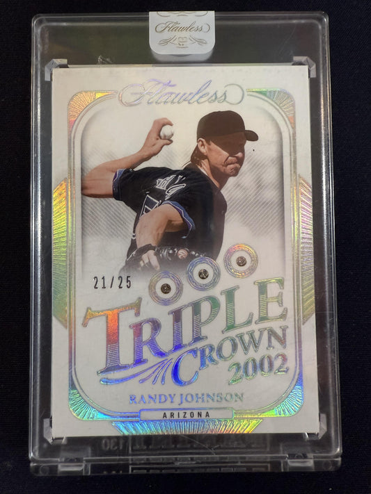 #1 Randy Johnson 2024 Panini Flawless /25 Diamondbacks Triple Crown