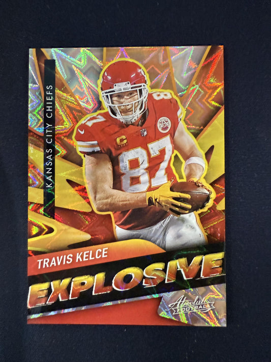 #E22 Travis Kelce 2021 Panini Absolute Kansas City Chiefs sports Explosive