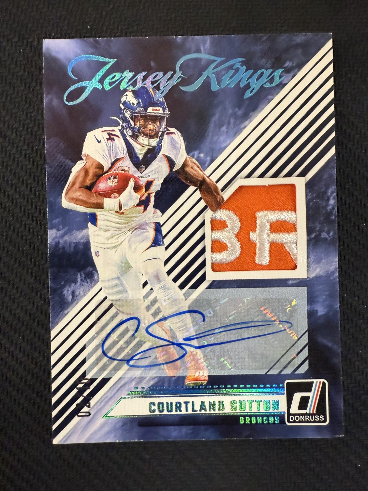 #JK-CSU Courtland Sutton 2024 Donruss /10 Broncos Jersey Kings Autographs