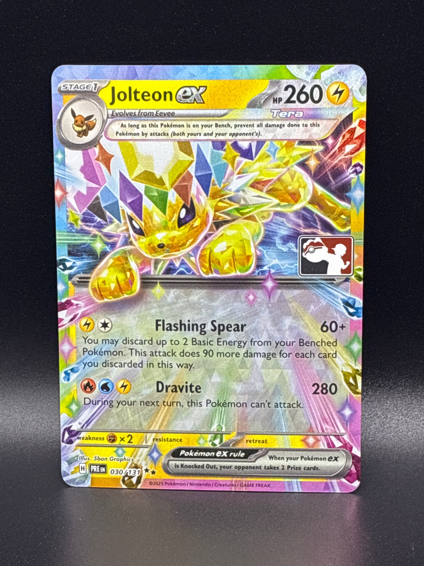 Jolteon ex #030/131 Prize Pack Series 7 Prismatic Evolutions