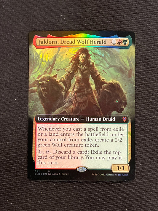 #641 Faldorn, Dread Wolf Herald (Foil) Commander Legends: Battle for Baldur’s Gate