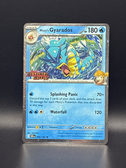 #049/182 Misty’s Gyarados Destined Rivals (Stamped)