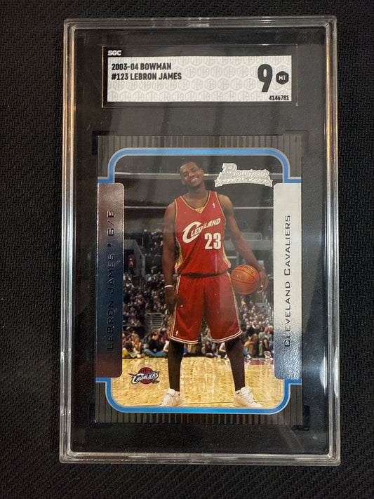 2003 Bowman Lebron James SGC 9 #123