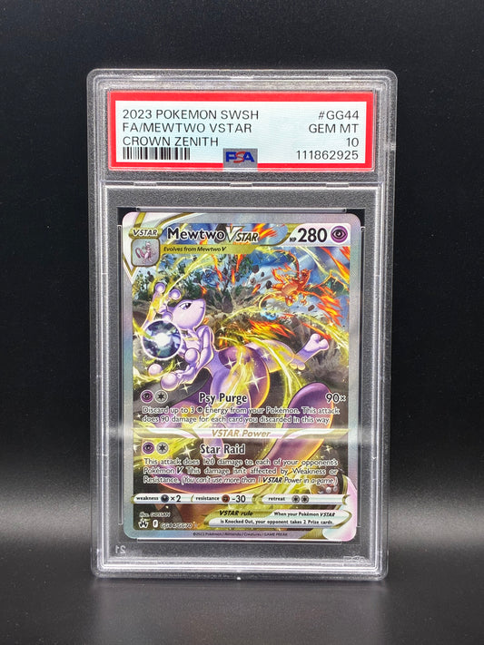 #GG44/GG70 Mewtwo Vstar Crown Zenith PSA 10