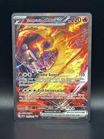 #229/182 Team Rocket's Moltres Ex Destined Rivals