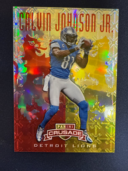 #6 Calvin Johnson Jr. 2013 Panini Rookies & Stars SN #/99 Lions Crusade Red