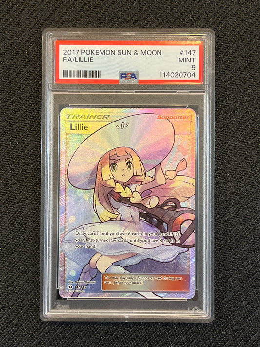 #147/149 Lillie PSA 9 - SM Base Set
