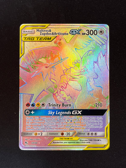 Moltres & Zapdos & Articuno GX #69/68 - Hidden Fates
