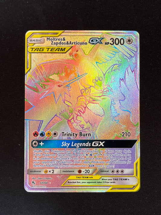 Moltres & Zapdos & Articuno GX #69/68 - Hidden Fates