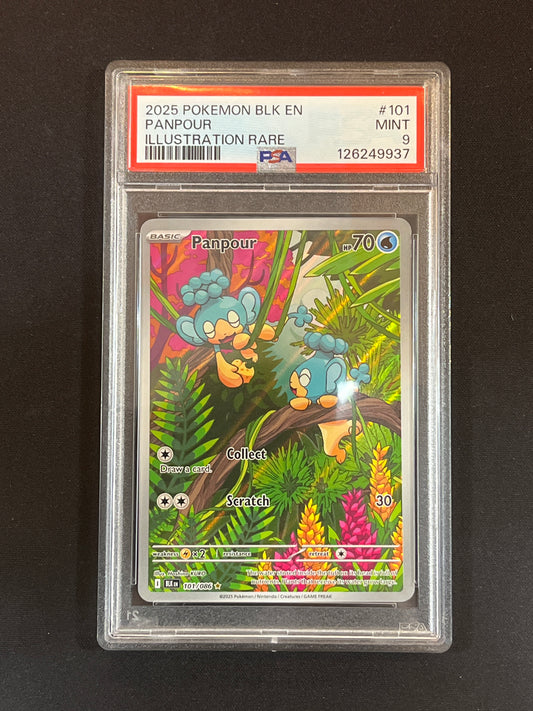 #101/086 Panpour PSA 9 - Black Bolt