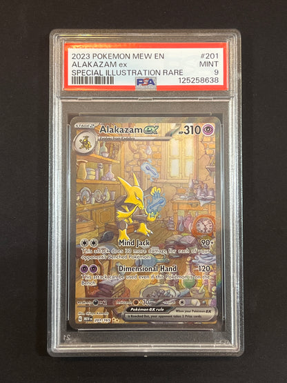 #201/165 Alakazam EX PSA 9 - SV: 151