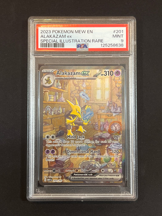 #201/165 Alakazam EX PSA 9 - SV: 151