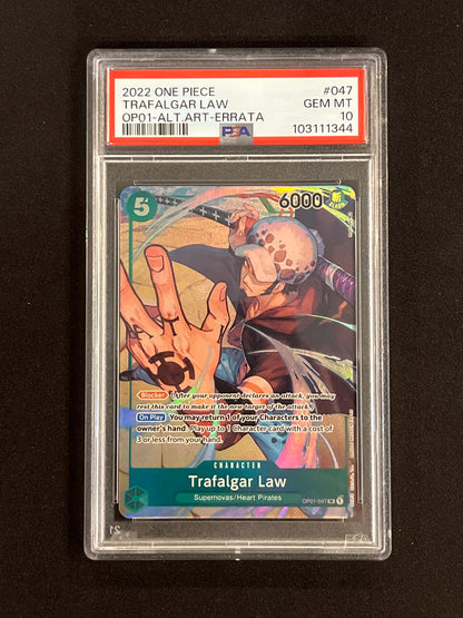OP01-047 Trafalgar Law PSA 10 - Romance Dawn