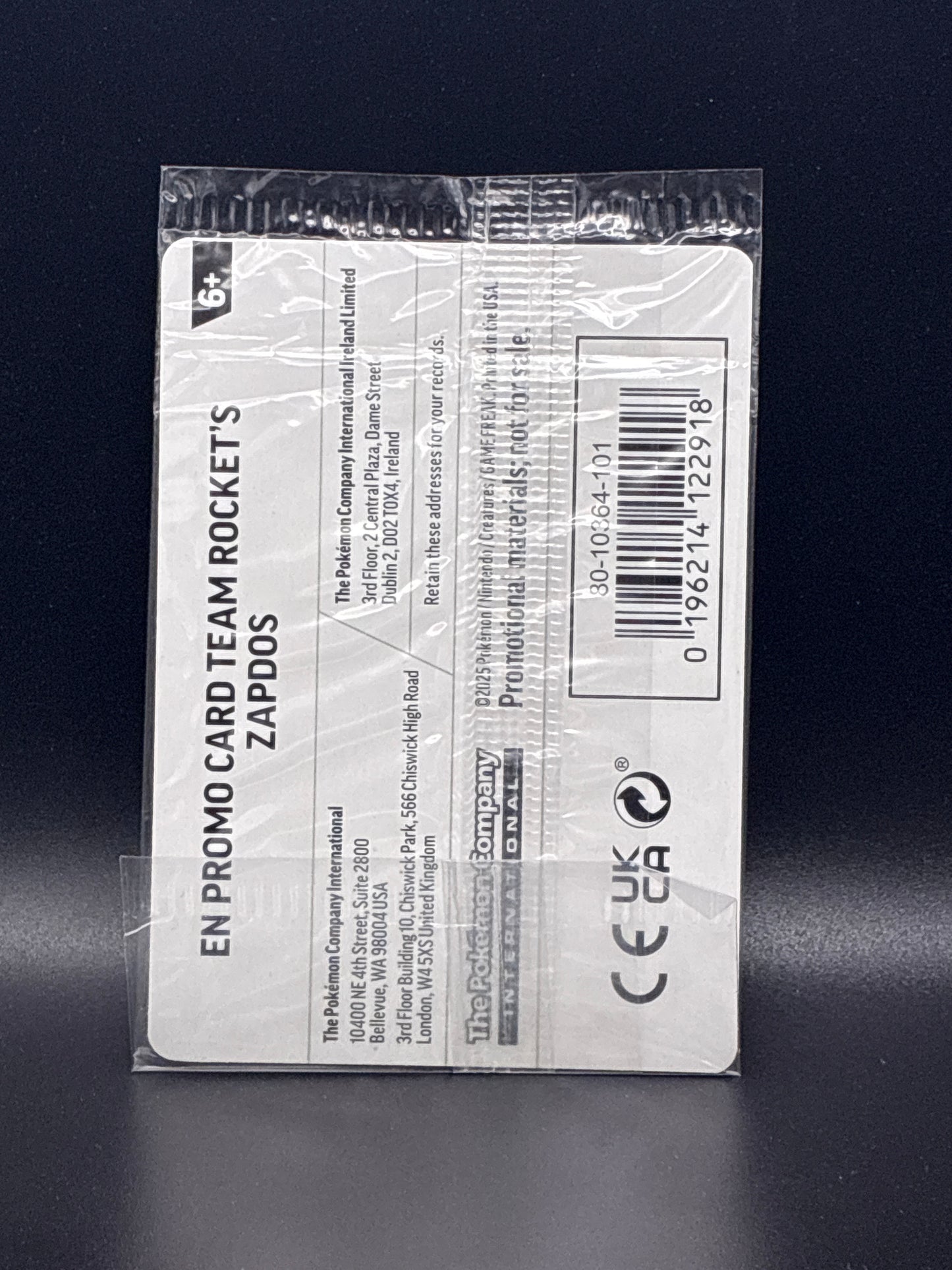 Team Rocket’s Zapdos (GameStop Exclusive) #070/182