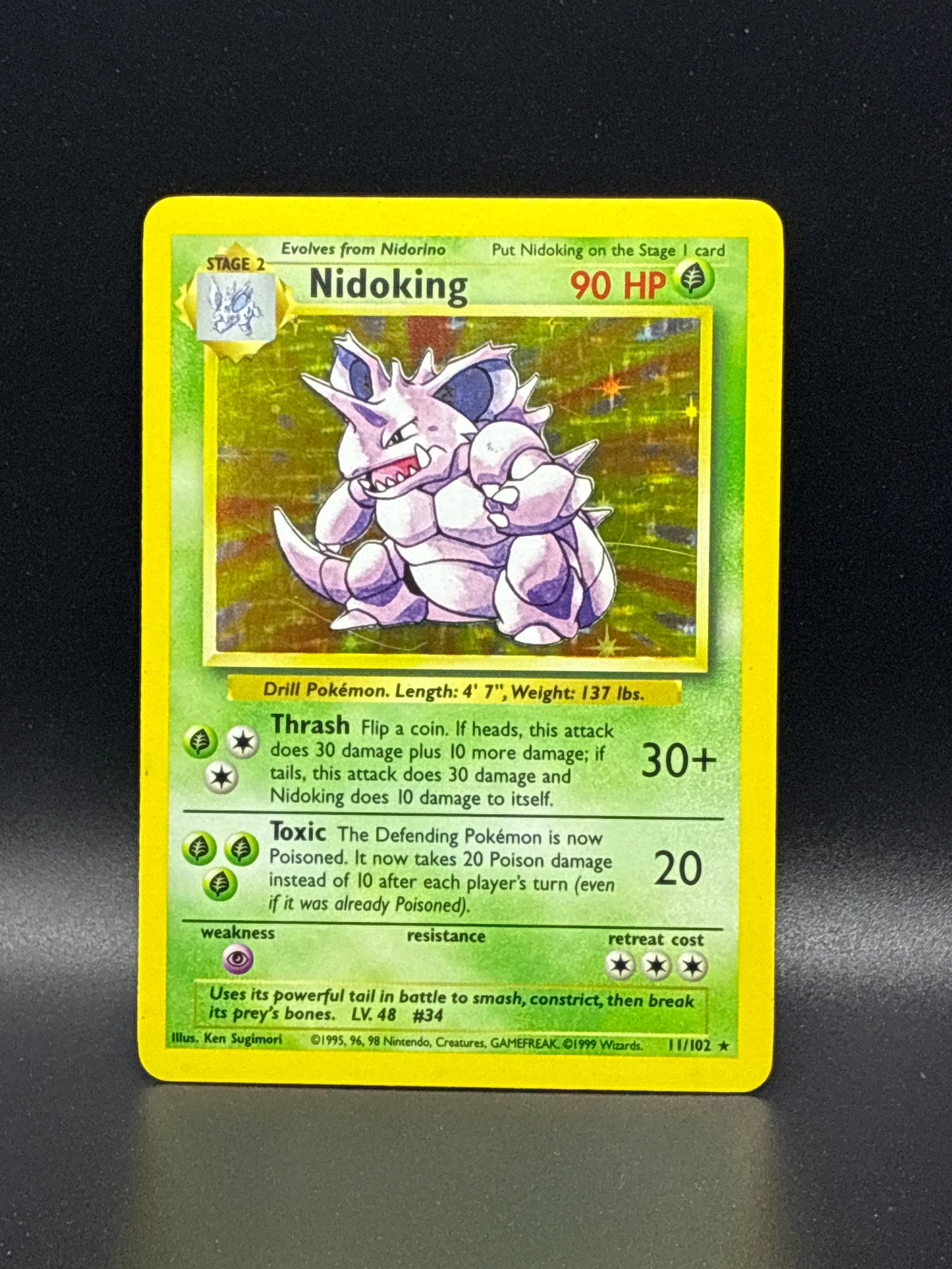 Nidoking #11/102 - Base Set Unlimited