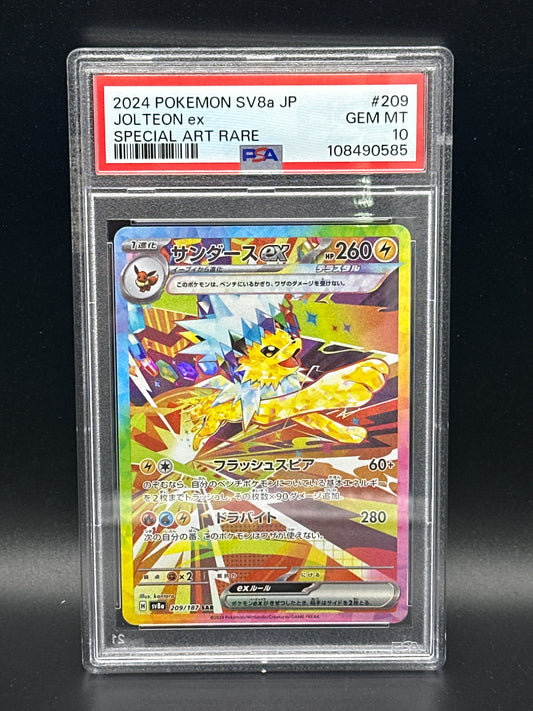 209/187 Jolteon ex Terastal festival PSA 10