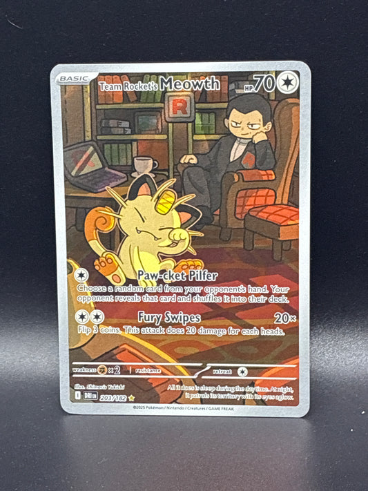 Team Rocket’s Meowth #203/182 Destined Rivals