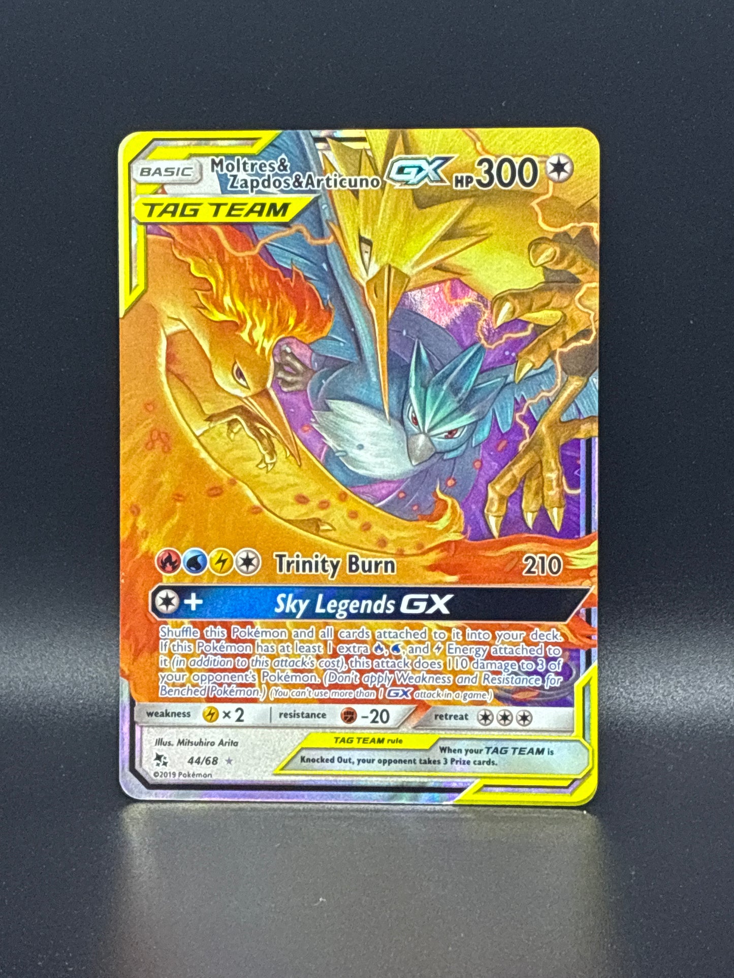 Moltres & Zapdos & Articuno GX #44/68 - Hidden Fates