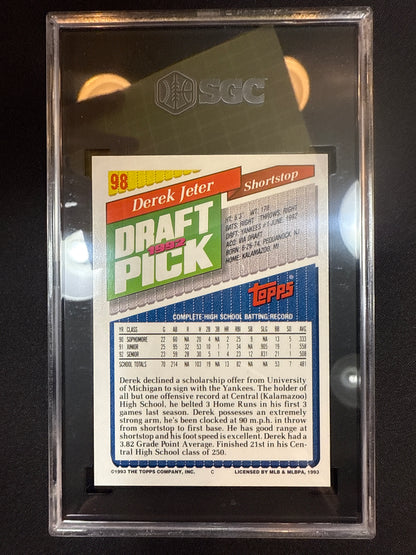 #98 Derek Jeter 1993 Topps RC Rookie New York Yankees sports