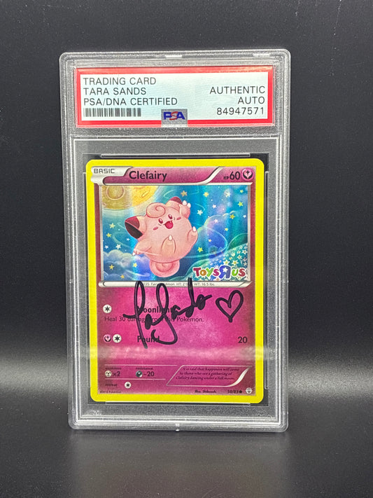 #50/83 Clefairy Toys R Us Exclusive Authentic Autographed By Tara Sands