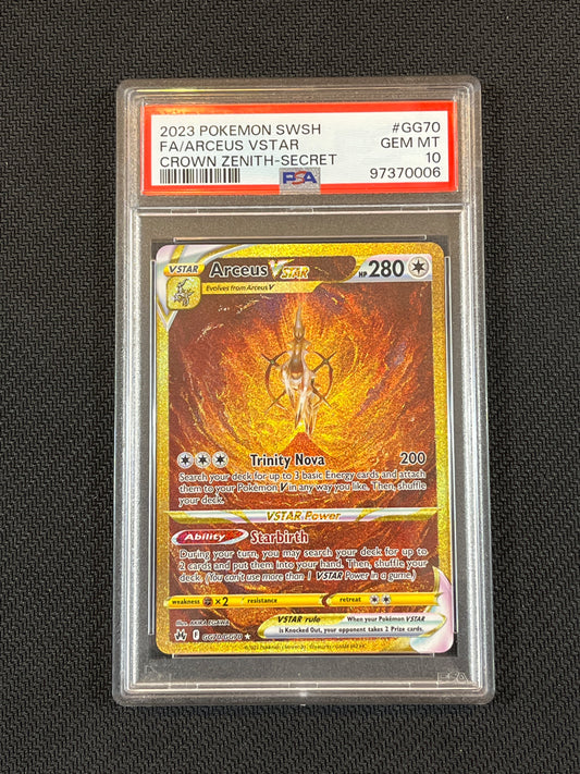 #GG70/GG70 Arceus VSTAR (Secret) Crown Zenith PSA 10