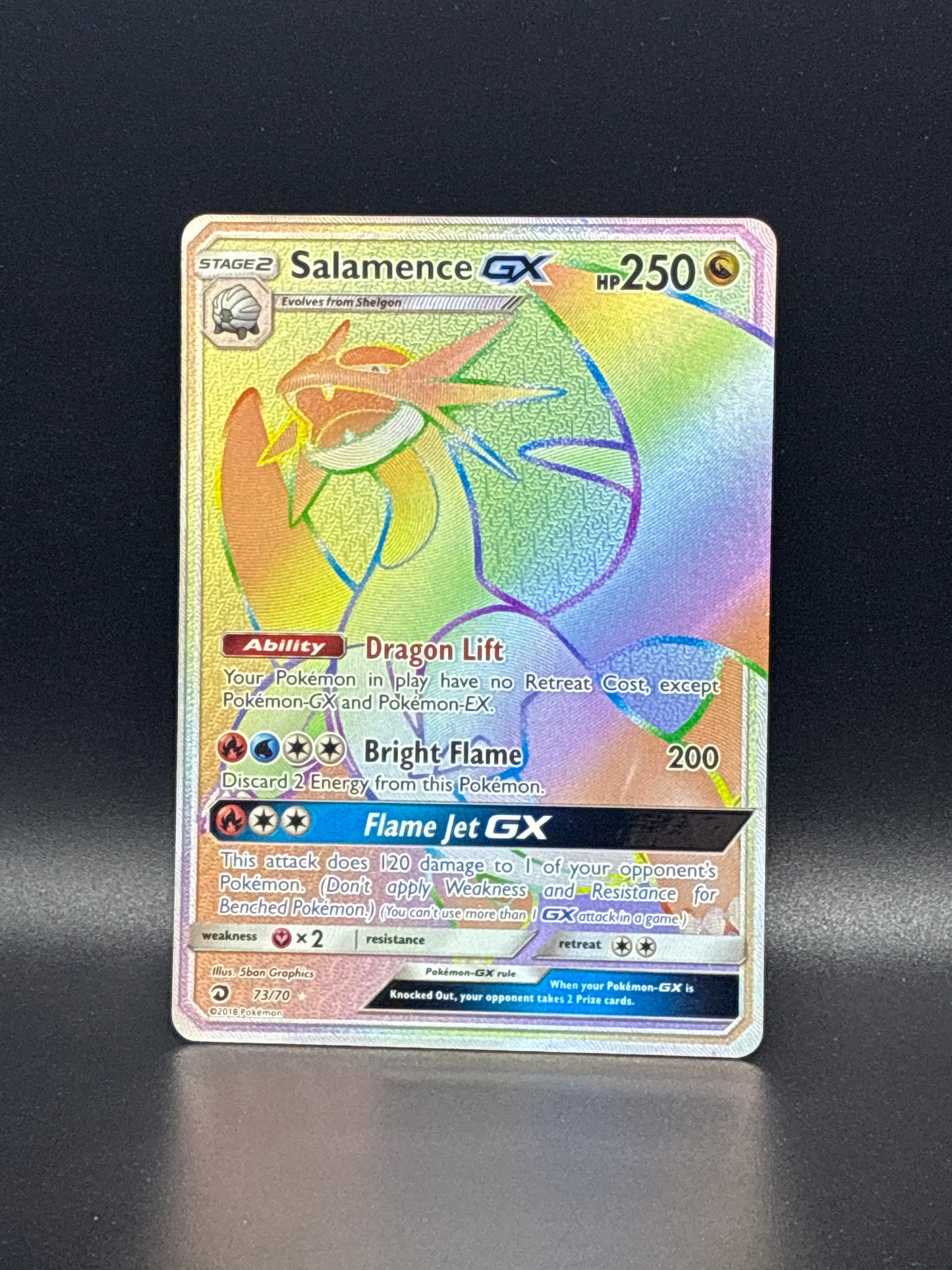 Salamence GX (Secret) #73/70 - Dragon Majesty