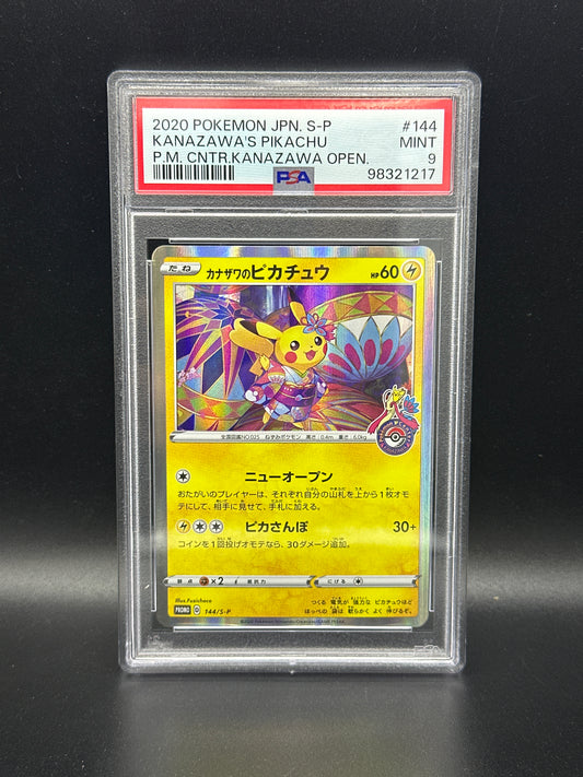 144/S-P Kanazawa’s Pikachu Pokemon Center Kanazawa PSA 9