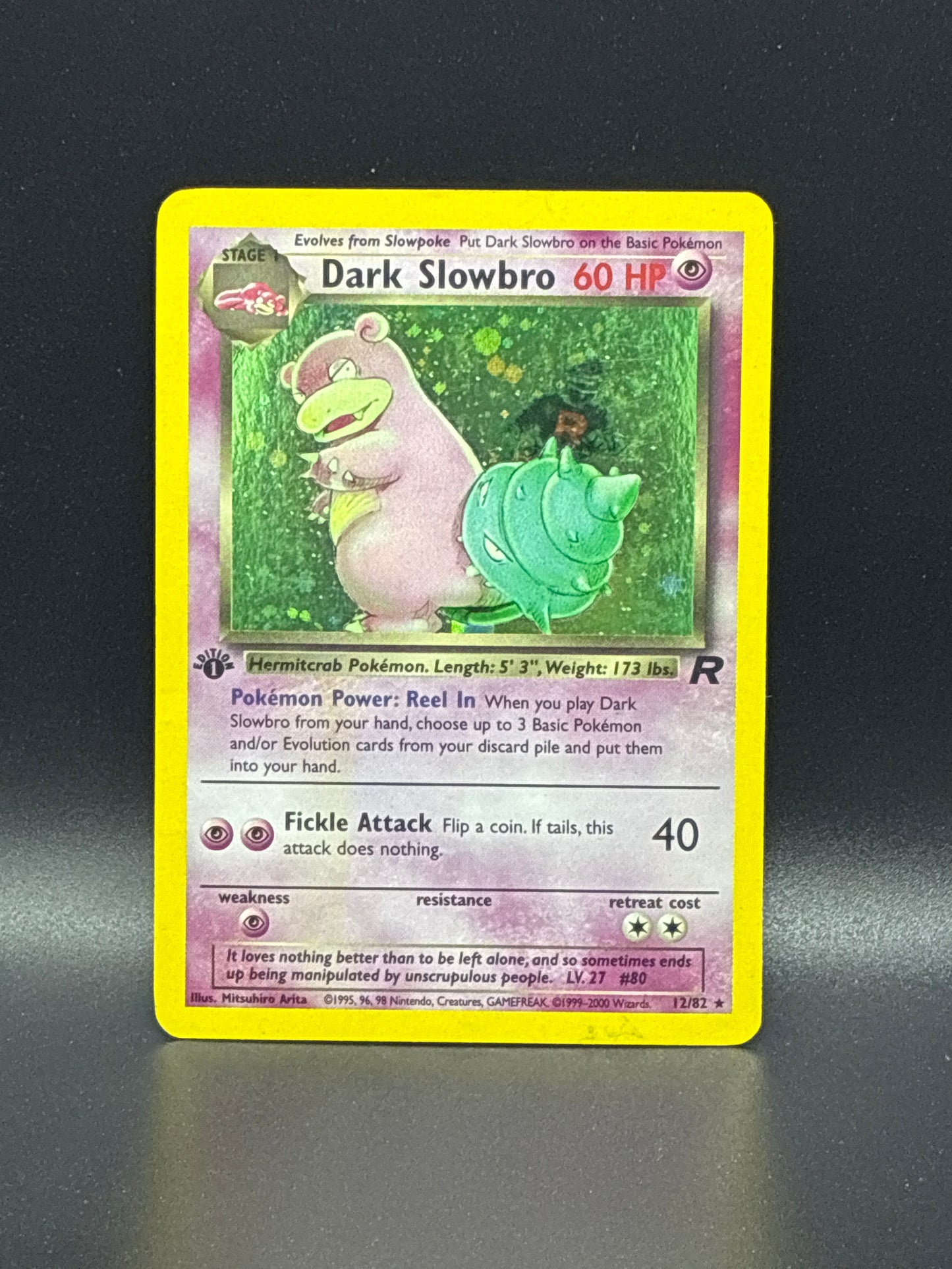 Dark Slowbro (1st Edition) #12/82 - Team Rocket