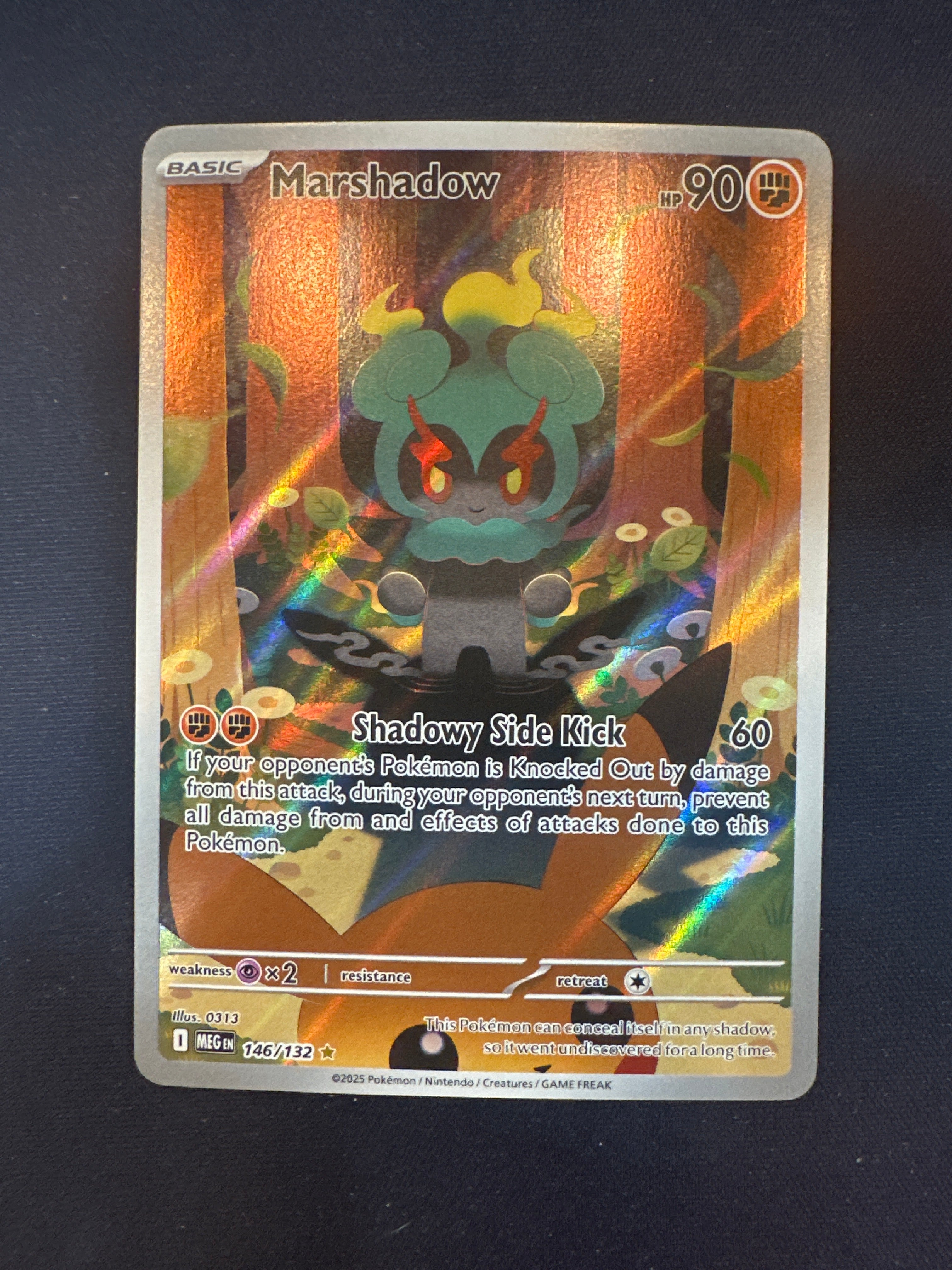 Marshadow Card Marshadow (Illustration Rare) #146/132 - Mega Evolution – Clubhouse Cards