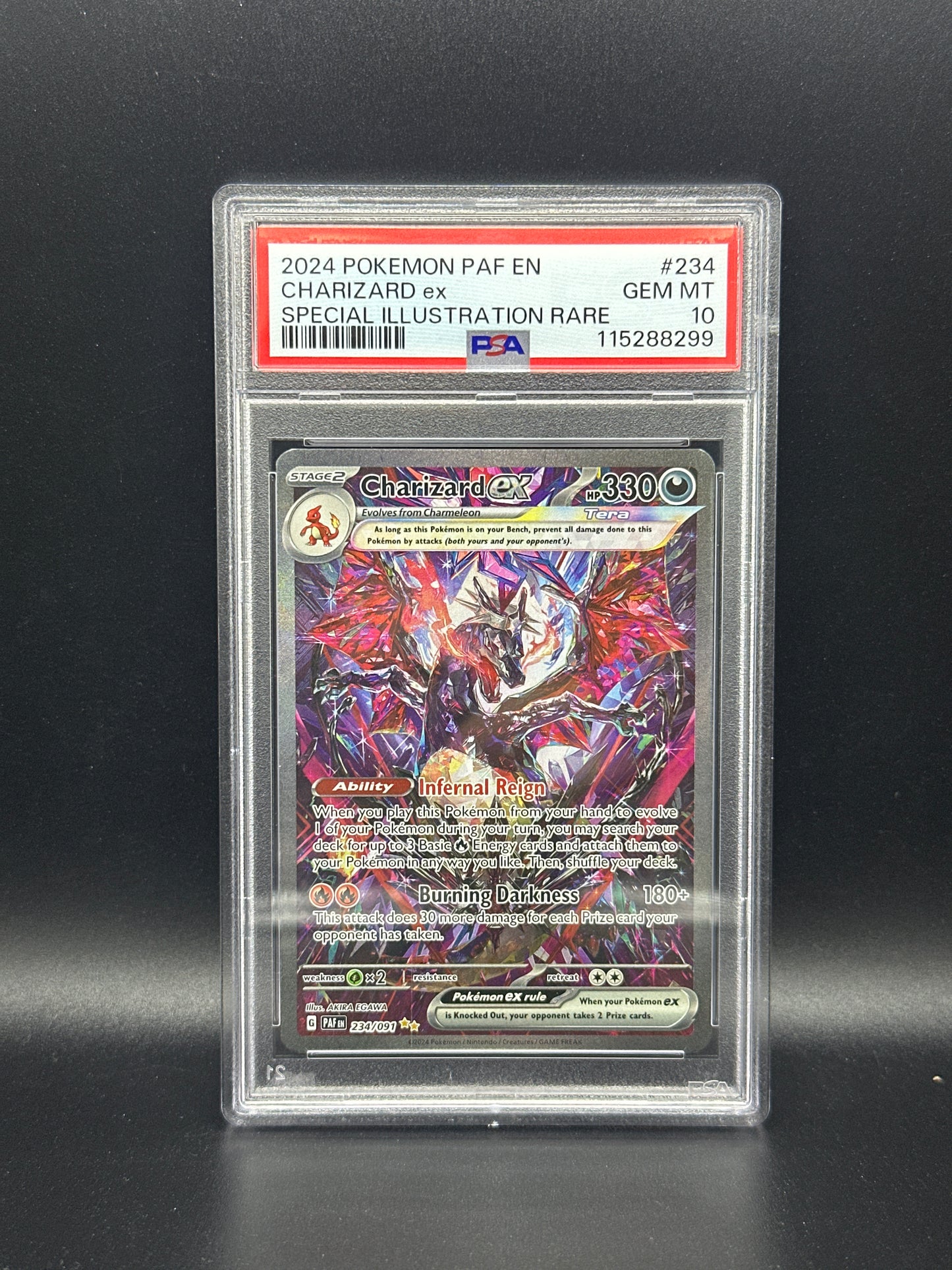 Charizard ex 234/091 Paldean Fates PSA 10