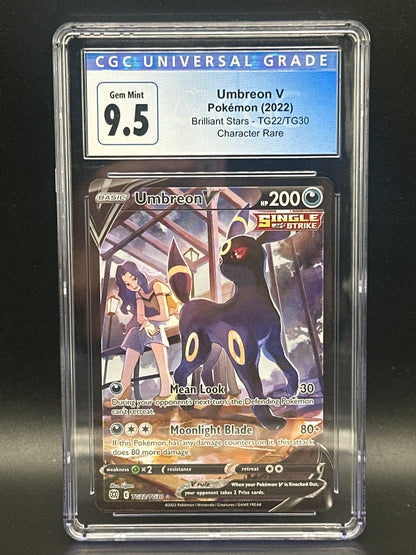 #TG22/TG30 Umbreon V Blue label CGC 9.5(CGC 10)